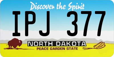ND license plate IPJ377