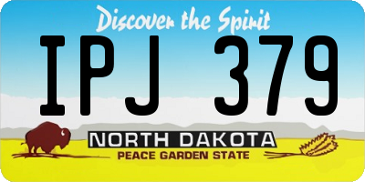ND license plate IPJ379