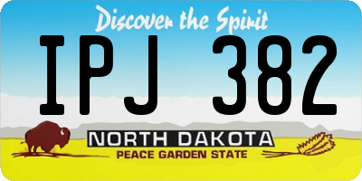 ND license plate IPJ382