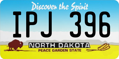 ND license plate IPJ396