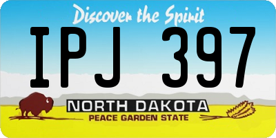 ND license plate IPJ397