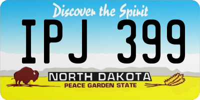 ND license plate IPJ399