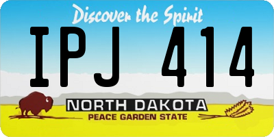 ND license plate IPJ414