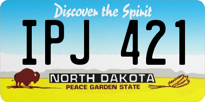 ND license plate IPJ421