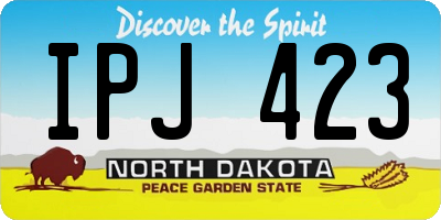 ND license plate IPJ423