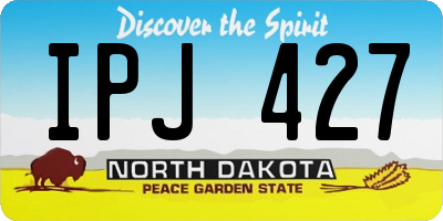 ND license plate IPJ427