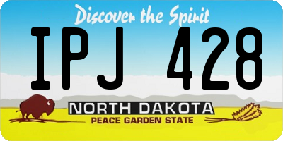 ND license plate IPJ428