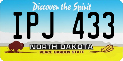 ND license plate IPJ433