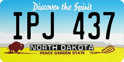 ND license plate IPJ437