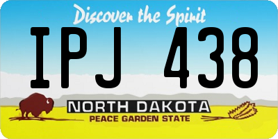 ND license plate IPJ438