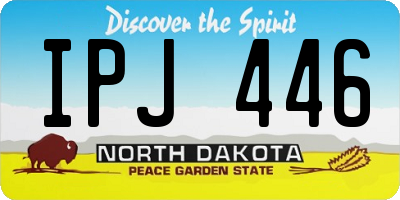ND license plate IPJ446