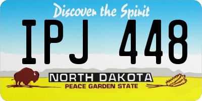ND license plate IPJ448