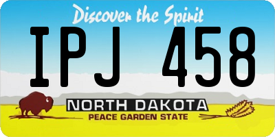 ND license plate IPJ458