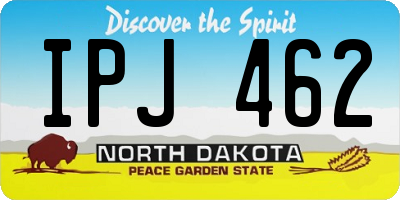 ND license plate IPJ462