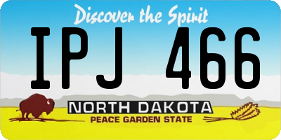 ND license plate IPJ466