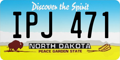 ND license plate IPJ471