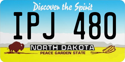 ND license plate IPJ480