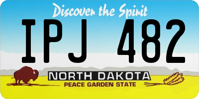 ND license plate IPJ482