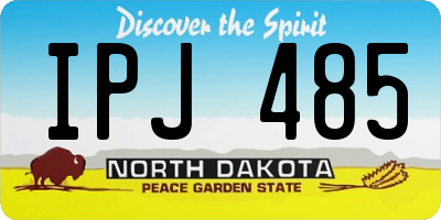 ND license plate IPJ485