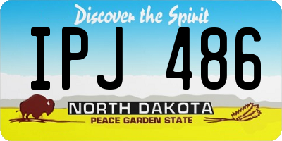 ND license plate IPJ486