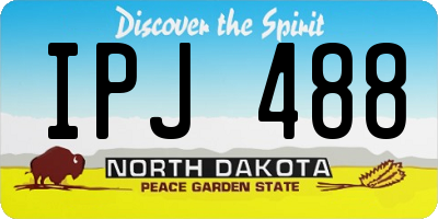 ND license plate IPJ488