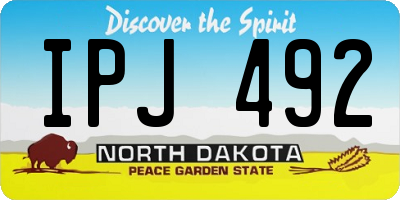 ND license plate IPJ492