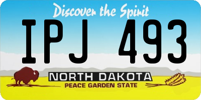 ND license plate IPJ493