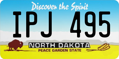 ND license plate IPJ495