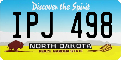 ND license plate IPJ498