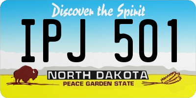 ND license plate IPJ501