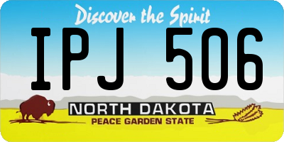 ND license plate IPJ506