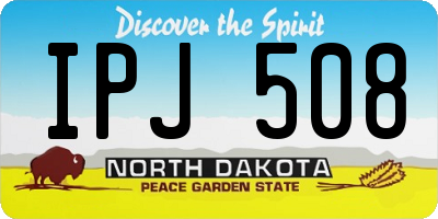 ND license plate IPJ508