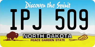 ND license plate IPJ509