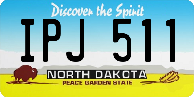 ND license plate IPJ511
