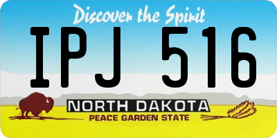 ND license plate IPJ516