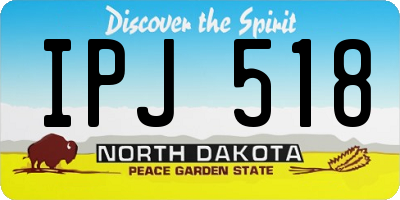 ND license plate IPJ518