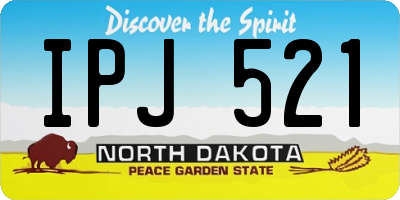 ND license plate IPJ521