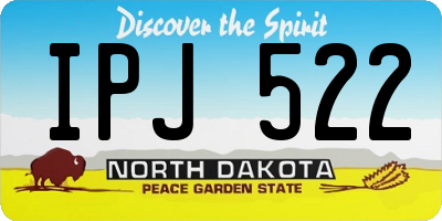 ND license plate IPJ522