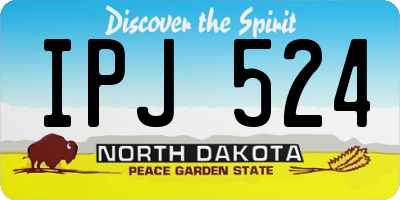 ND license plate IPJ524