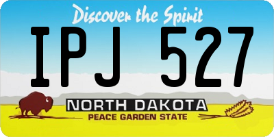 ND license plate IPJ527