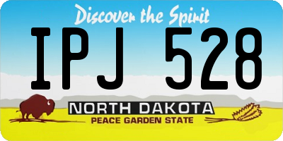 ND license plate IPJ528