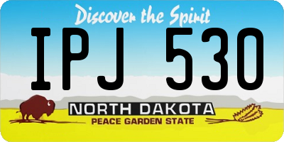 ND license plate IPJ530