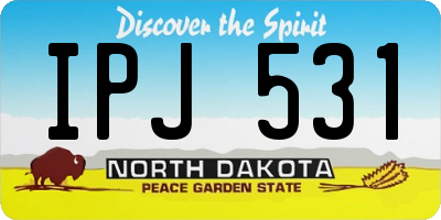 ND license plate IPJ531