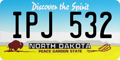 ND license plate IPJ532