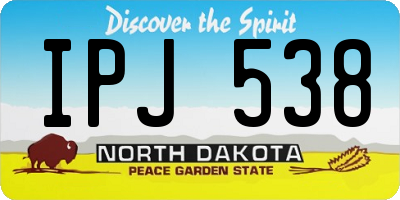 ND license plate IPJ538