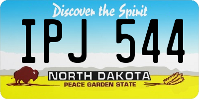 ND license plate IPJ544