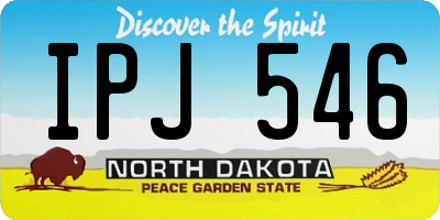 ND license plate IPJ546