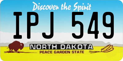 ND license plate IPJ549