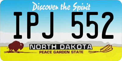 ND license plate IPJ552