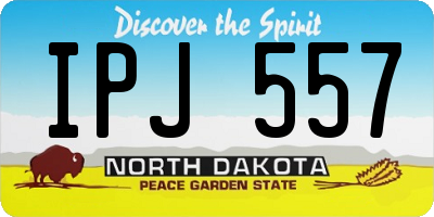 ND license plate IPJ557